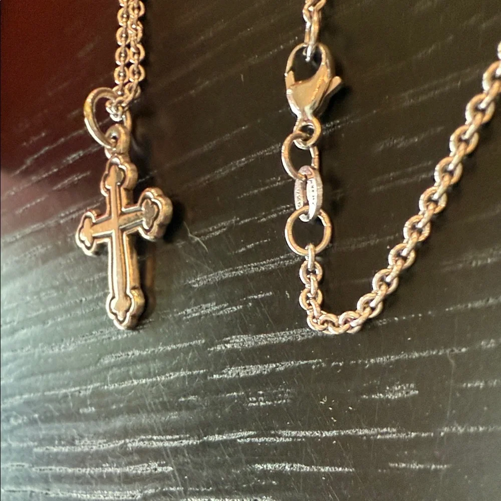 James Avery Silver Cross Necklace - Picture 3 of 4